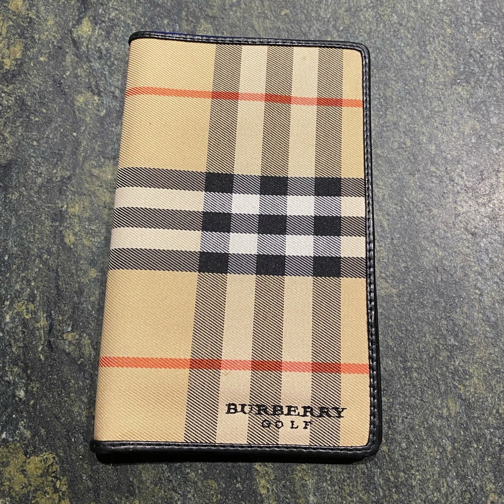 Burberry Golf Score Holder